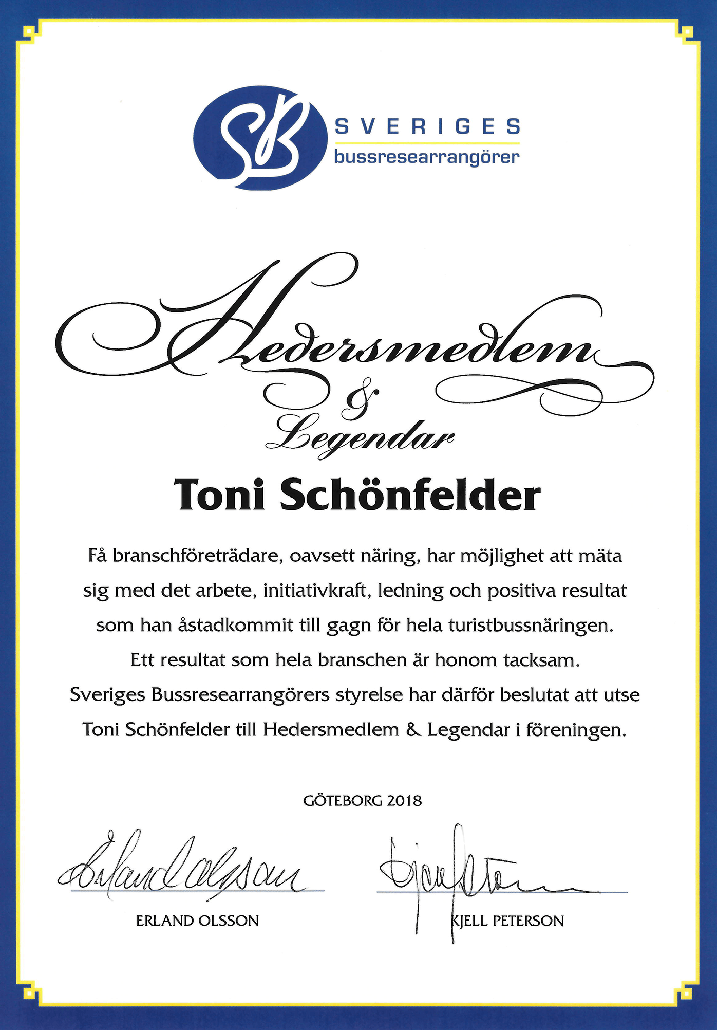 Hedersledarmot och Legendar